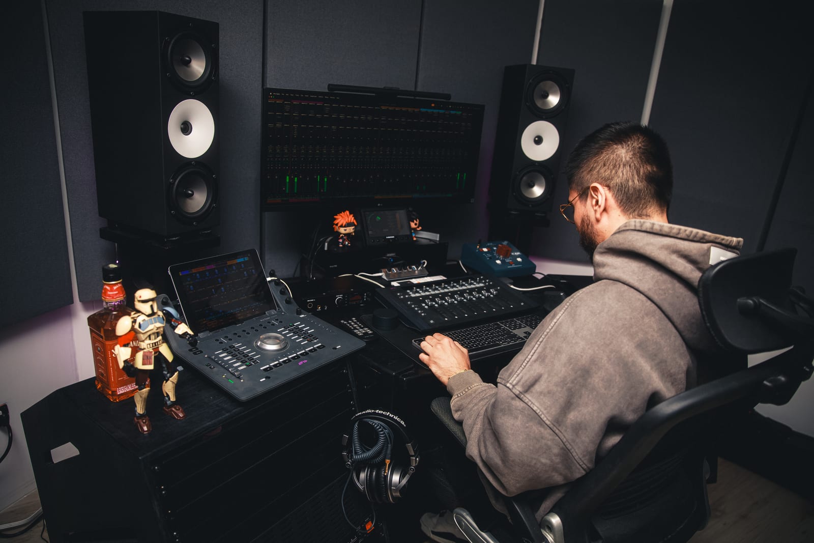 Studio gear close-up
